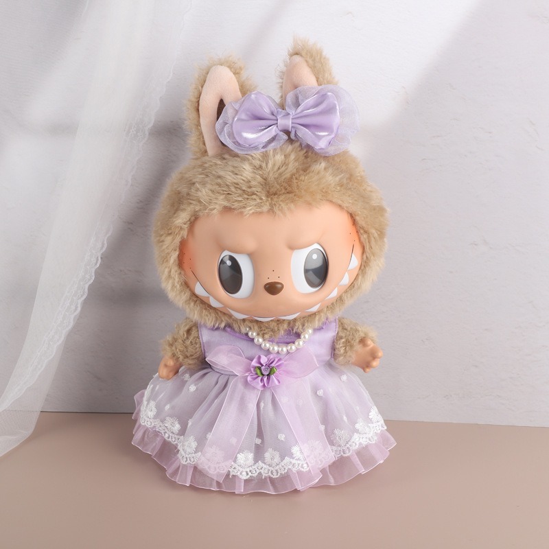 POPMART LABUBU vinyl doll plush LABUBU ornaments trendy toy doll gift baby clothes