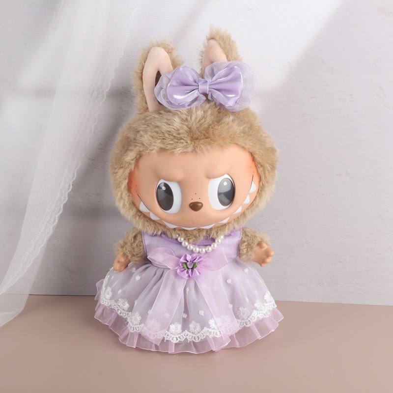 POPMART LABUBU vinyl doll plush LABUBU ornaments trendy toy doll gift baby clothes