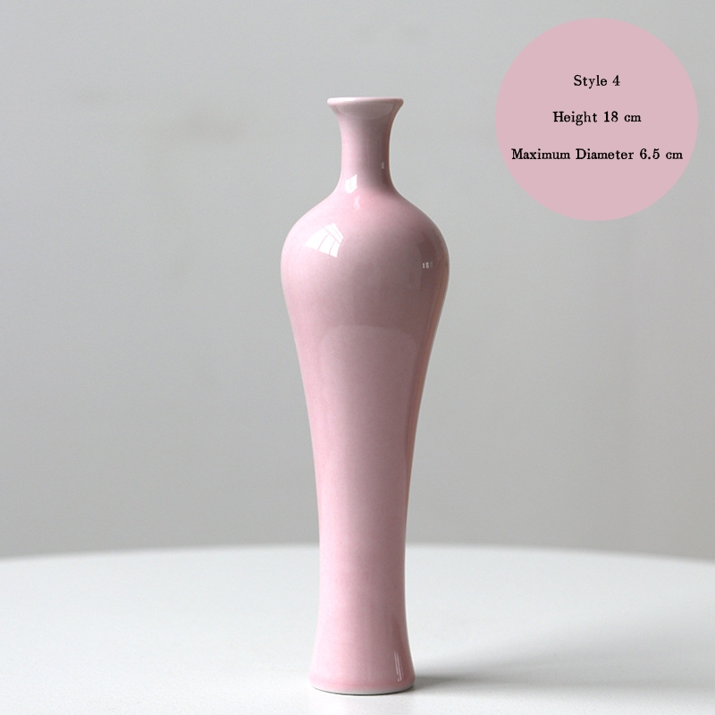 Jingdezhen ceramic vases, small vases, high-end and artistic, new Chinese style retro minimalist hydroponic flower containers