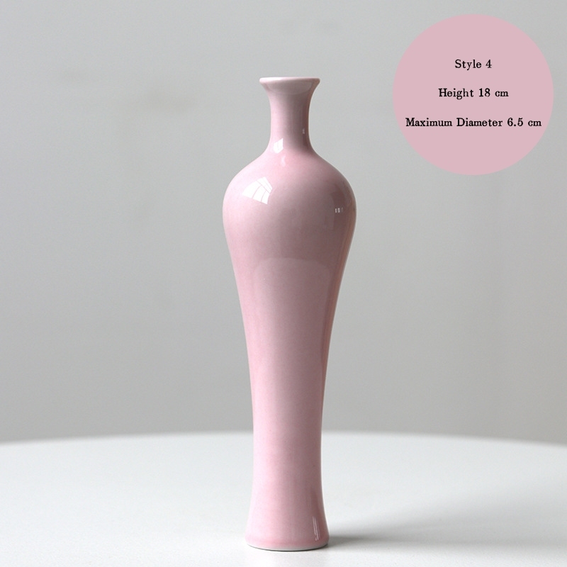 Jingdezhen ceramic vases, small vases, high-end and artistic, new Chinese style retro minimalist hydroponic flower containers
