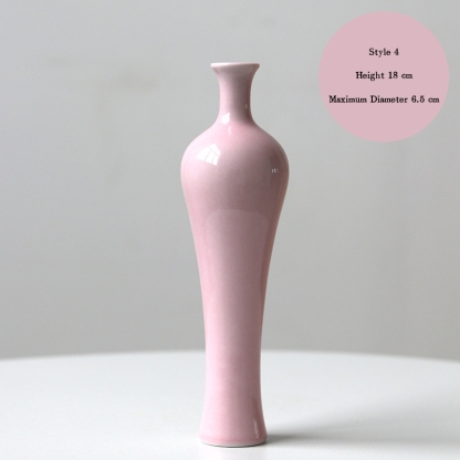 Jingdezhen ceramic vases, small vases, high-end and artistic, new Chinese style retro minimalist hydroponic flower containers