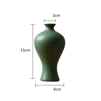 Jingdezhen ceramic miniature vase, desktop ornament, TV stand, home decoration, living room, entryway, flower arrangement, creative flower container