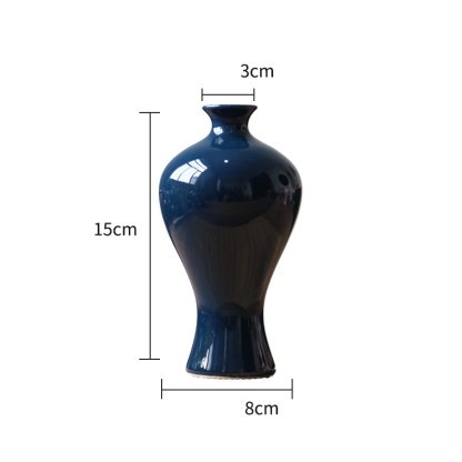 Jingdezhen ceramic miniature vase, desktop ornament, TV stand, home decoration, living room, entryway, flower arrangement, creative flower container