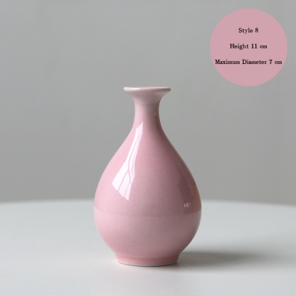 Jingdezhen ceramic vases, small vases, high-end and artistic, new Chinese style retro minimalist hydroponic flower containers