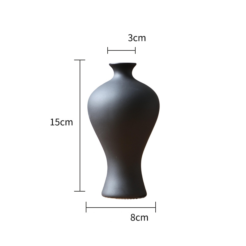 Jingdezhen ceramic miniature vase, desktop ornament, TV stand, home decoration, living room, entryway, flower arrangement, creative flower container