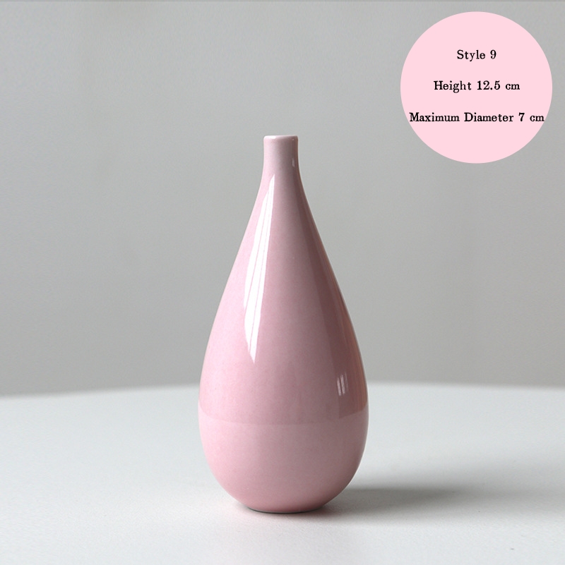 Jingdezhen ceramic vases, small vases, high-end and artistic, new Chinese style retro minimalist hydroponic flower containers