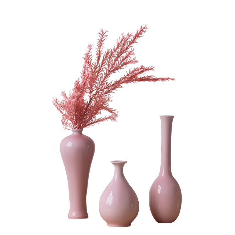 Jingdezhen ceramic vases, small vases, high-end and artistic, new Chinese style retro minimalist hydroponic flower containers