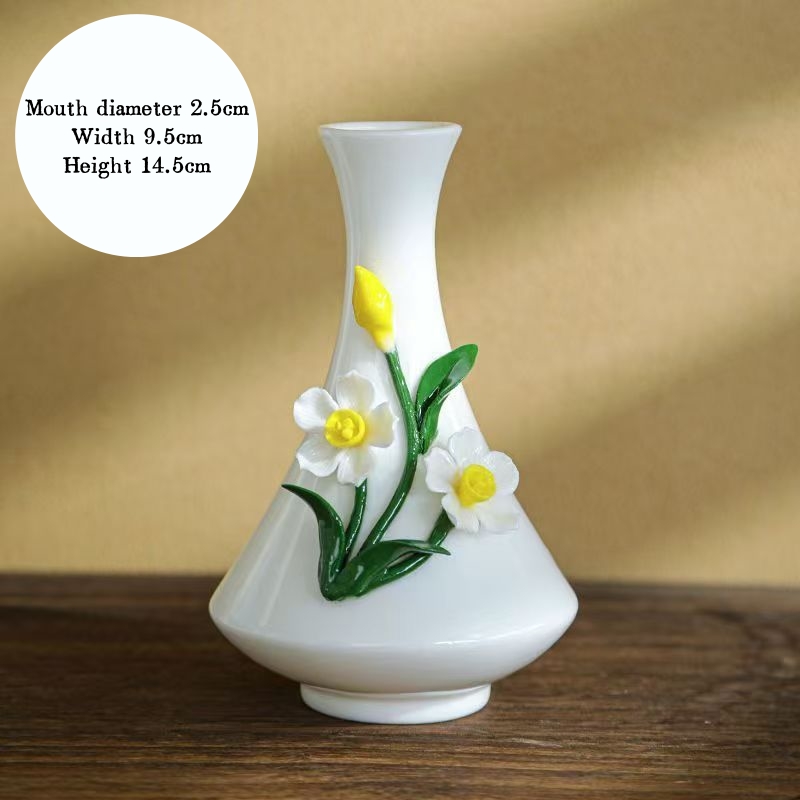 Hand-sculpted ceramic vases, small handmade ceramic vases for home flower arrangements