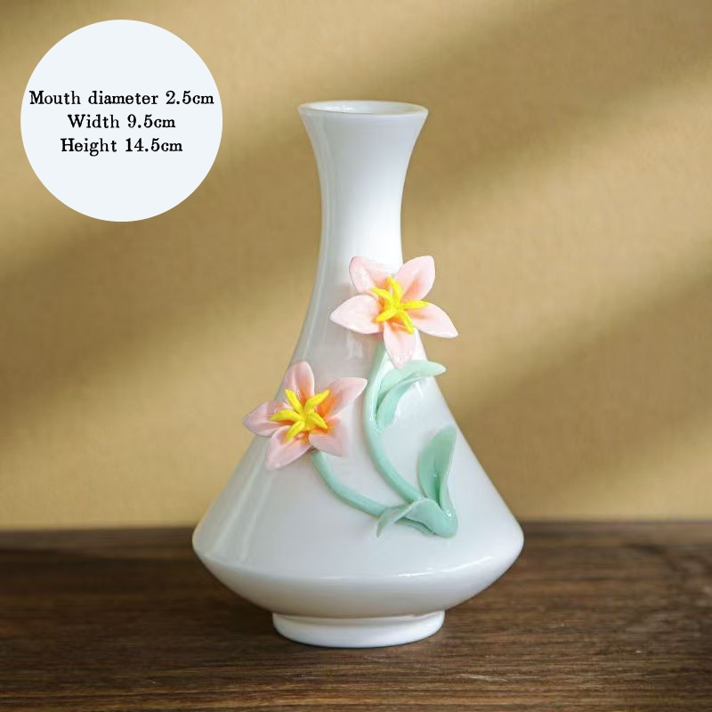Hand-sculpted ceramic vases, small handmade ceramic vases for home flower arrangements
