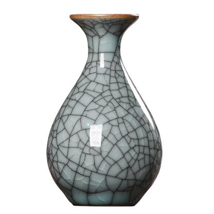 Celadon Jade Spring Flower Vase, Longquan Ceramic Hydroponic Flower Arrangement, Flower Vase, Decorative Craft