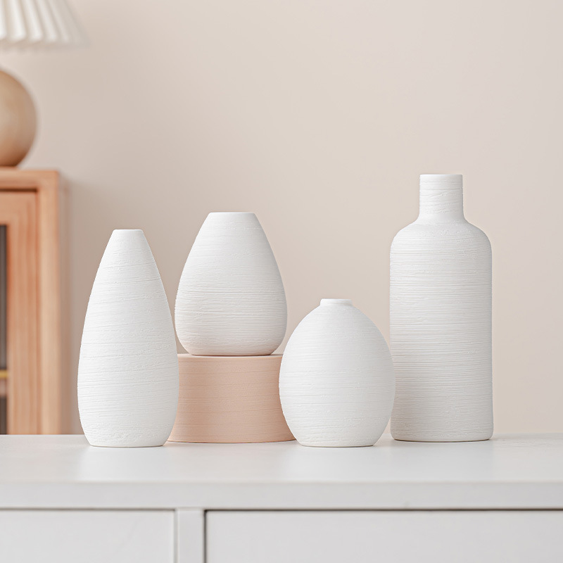Ceramic vase ornaments, living room flower arrangements, home decor, creative decorations