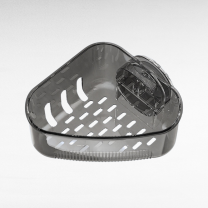 Corner sink with built-in shelf