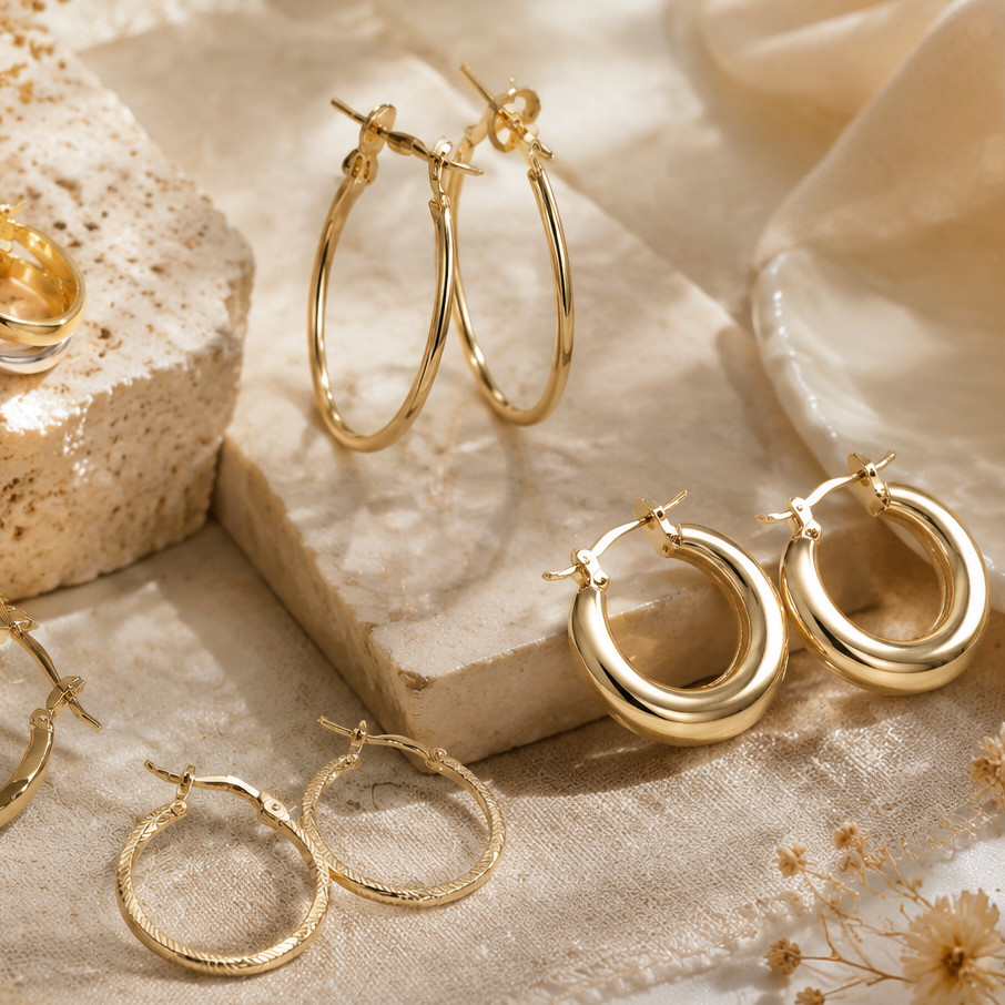 Earrings (Hoop Earrings) from FJ Fallon Jewelry
