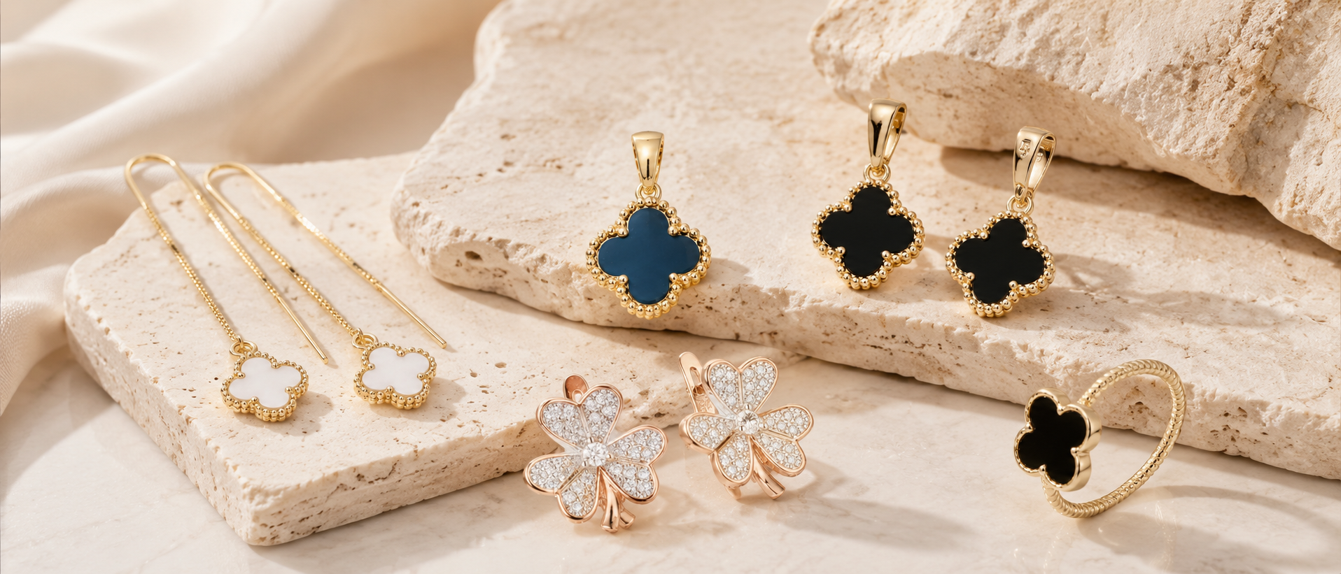 Bijoux Clover – Collection Quatre Feuilles Porte-Bonheur