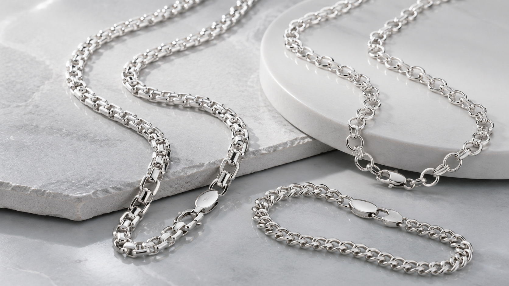 Kettenhalsbänder (Weißgold) von FJ Fallon Jewelry