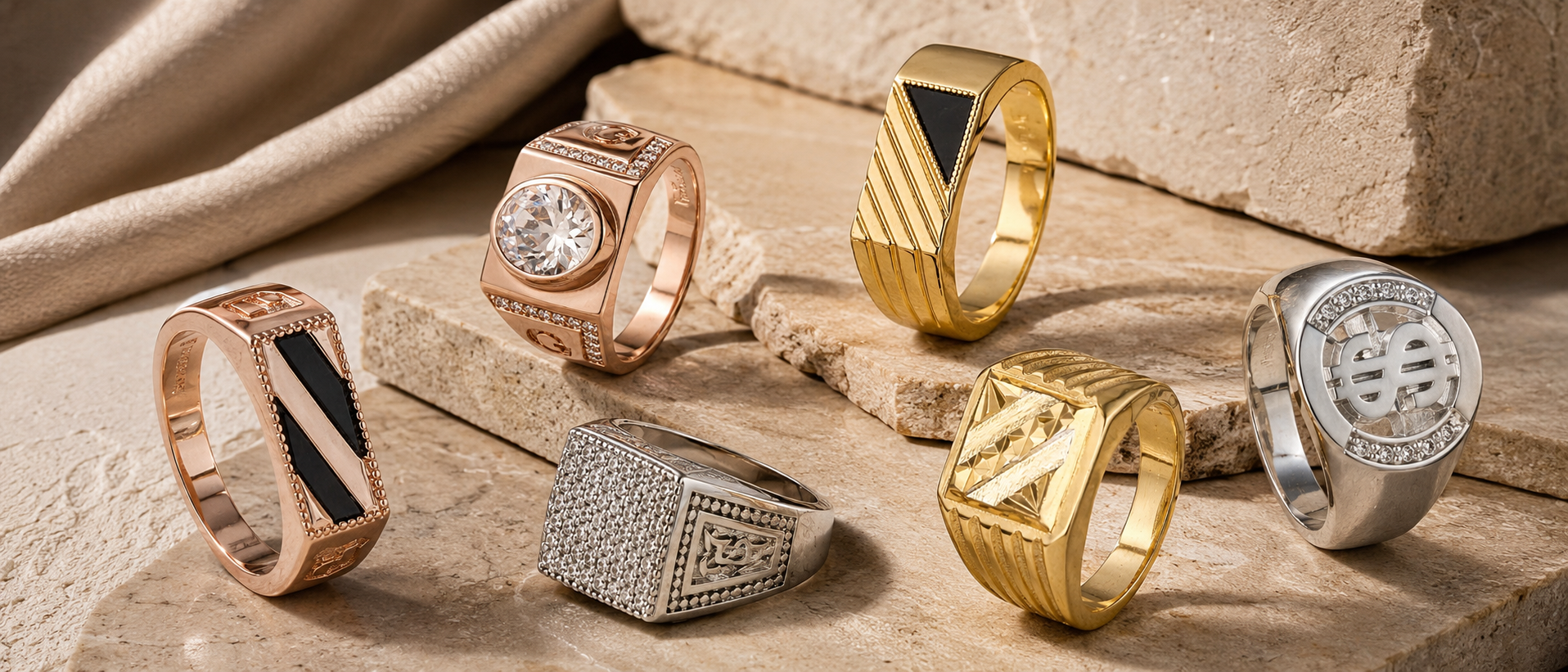 Ringe (für Herren) von FJ Fallon Jewelry