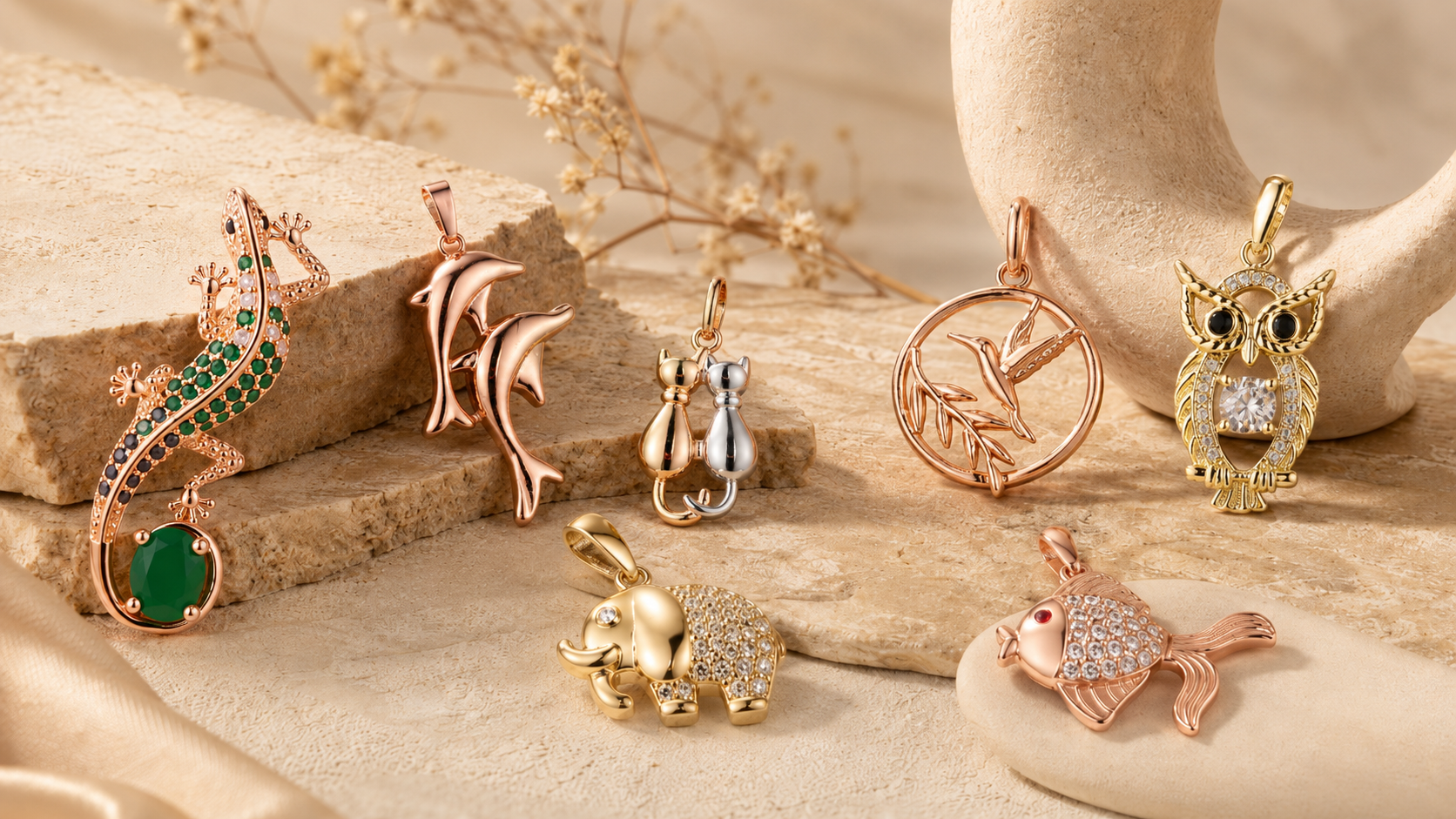 FJ Fallon Jewelryのペンダント（動物モチーフのペンダント）