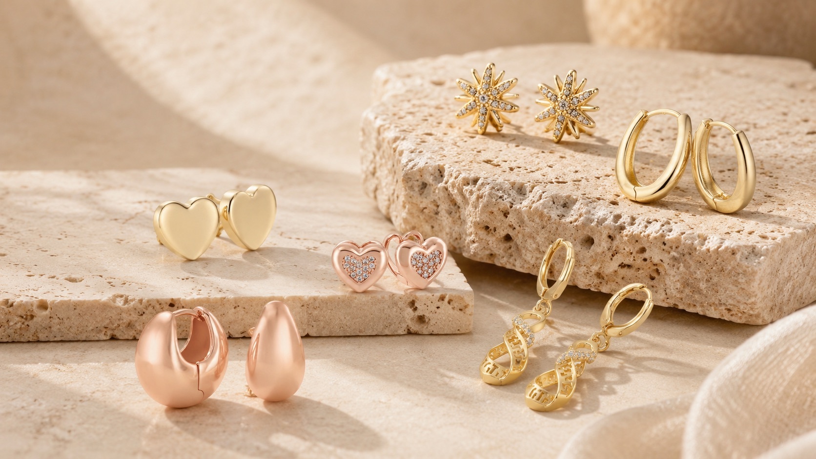 Ohrringe (Huggie-Ohrringe) von FJ Fallon Jewelry