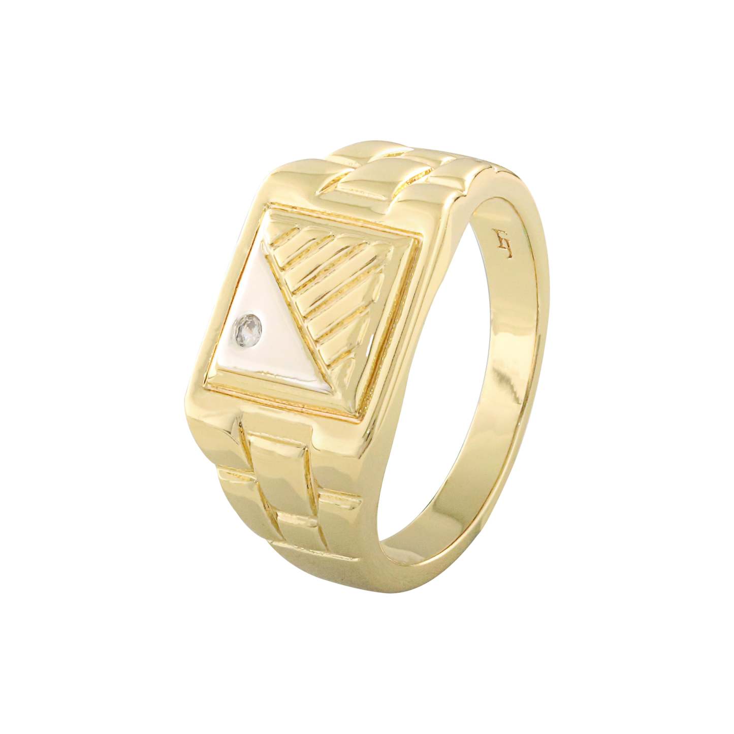 Men's 14K Gold two tone Rings-FJ Fallon Jewelry