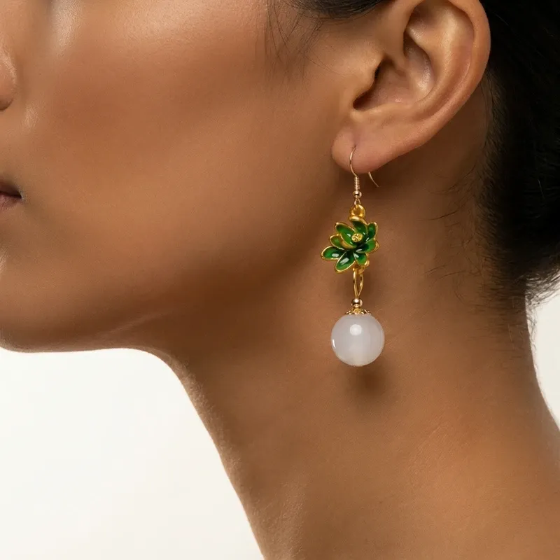 White Chalcedony Earrings – Inner Peace, Protection & Serenity