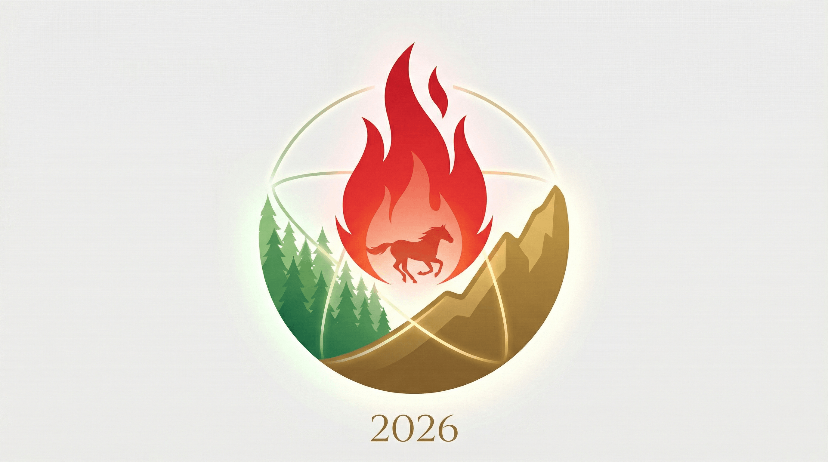 Visual representation of the Fire Horse element dynamics featuring fire, wood, and earth elements for balance.