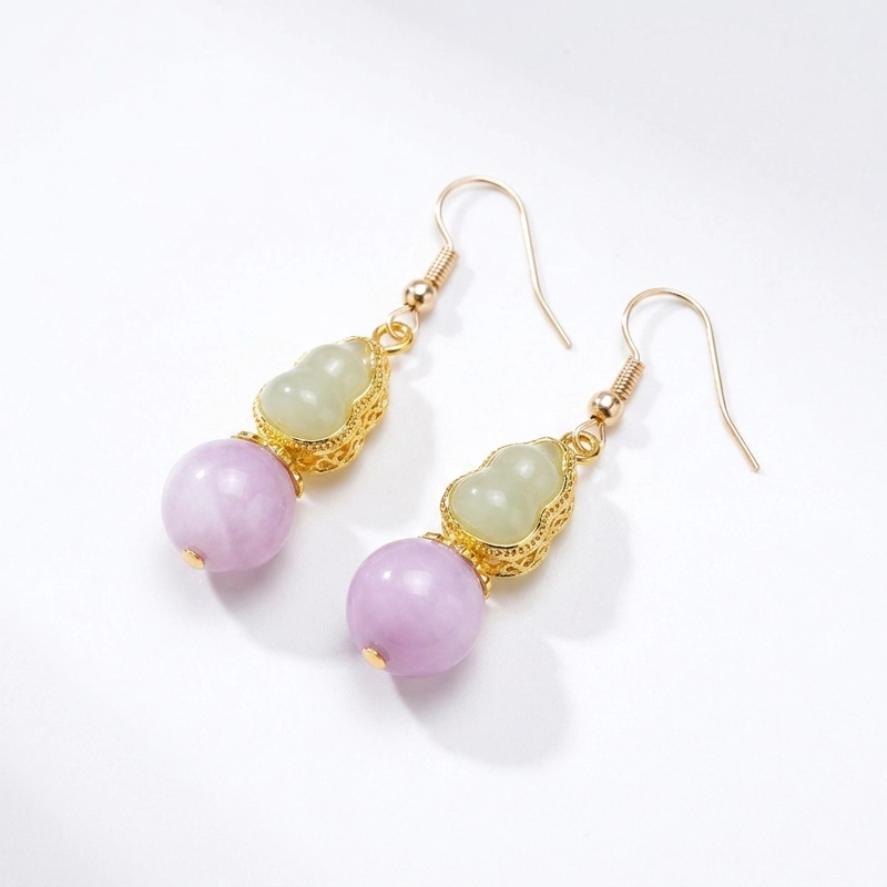 Kunzite Earrings – Inner Peace, Emotional Harmony & Radiant Joy