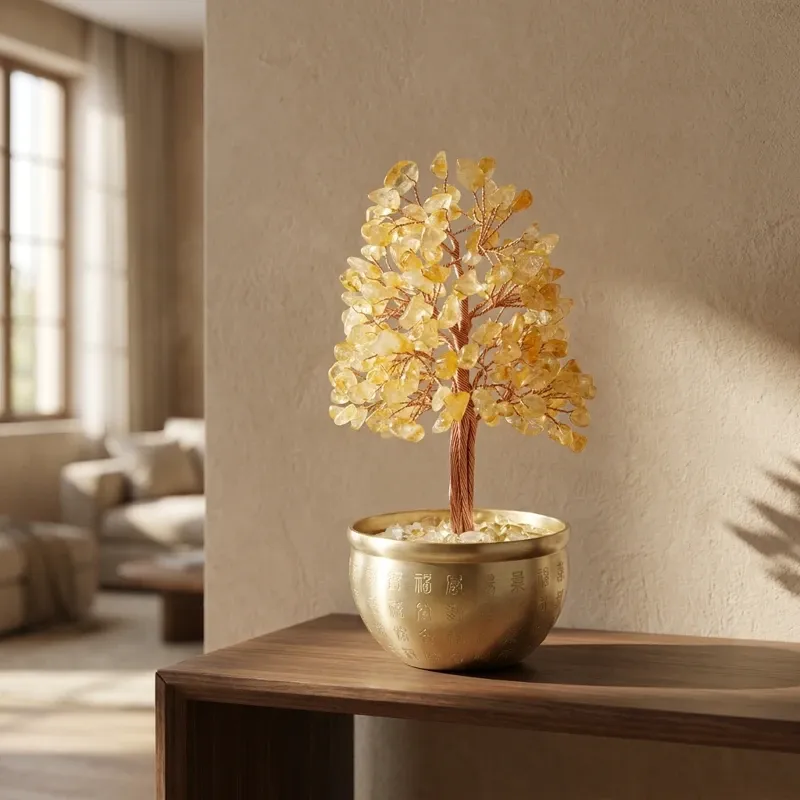 Citrine Crystal Money Tree for Wealth & Prosperity