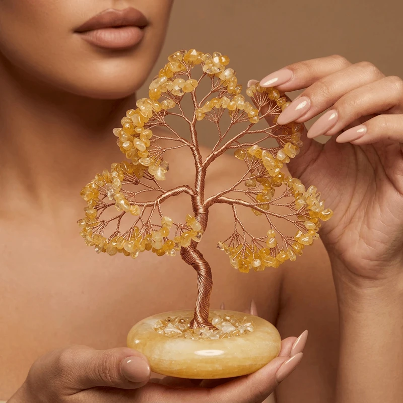 Citrine Crystal Money Tree – Attracting Wealth, Prosperity & Abundance