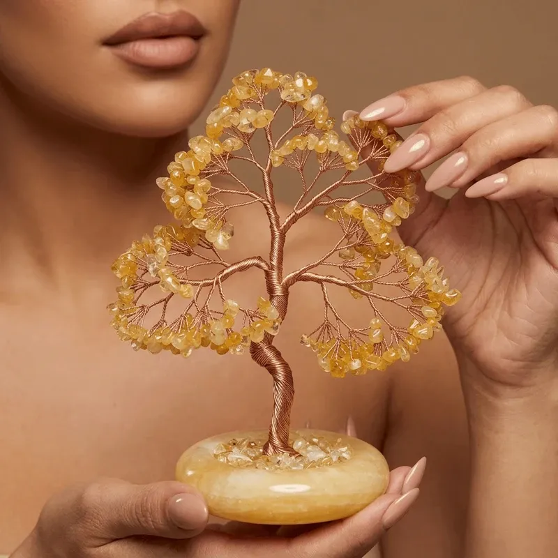 Citrine Crystal Money Tree – Attracting Wealth, Prosperity & Abundance