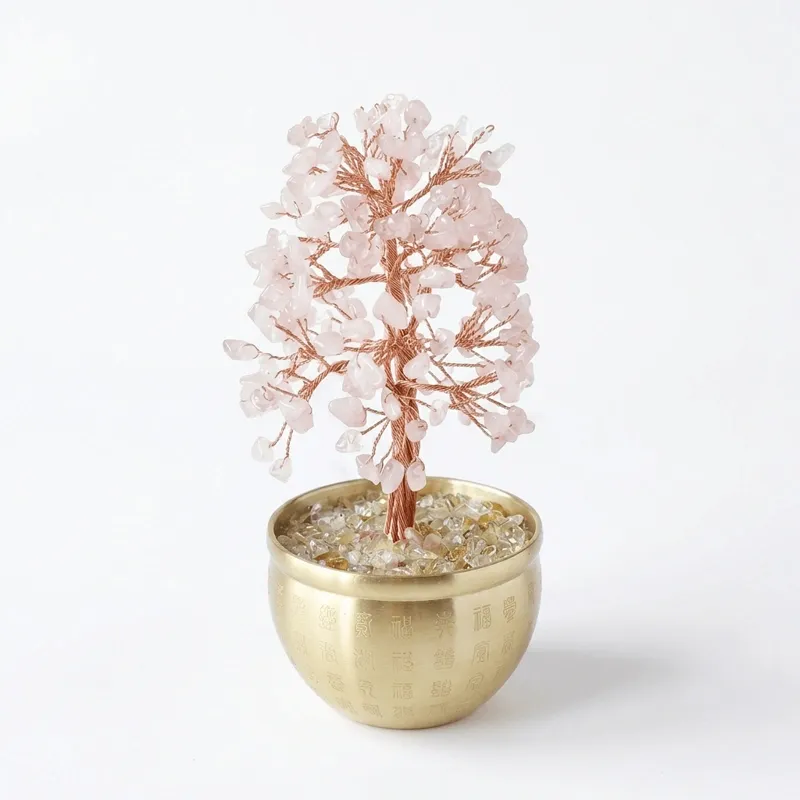 Rose Quartz Crystal Tree – Inner Peace, Love & Prosperity