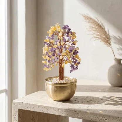 Ametrine Crystal Money Tree – Prosperity, Wisdom & Harmonious Energy