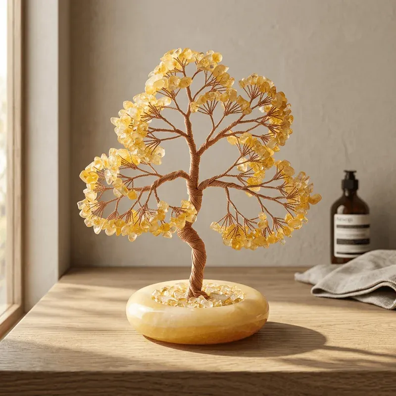 Citrine Crystal Money Tree – Attracting Wealth, Prosperity & Abundance