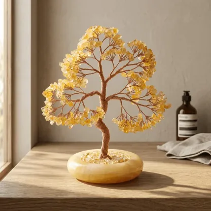 Citrine Crystal Money Tree – Attracting Wealth, Prosperity & Abundance