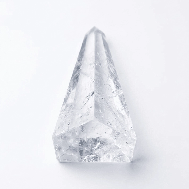 Clear Quartz Crystal Pyramid – Energy Cleansing, Mental Clarity & Spiritual Protection