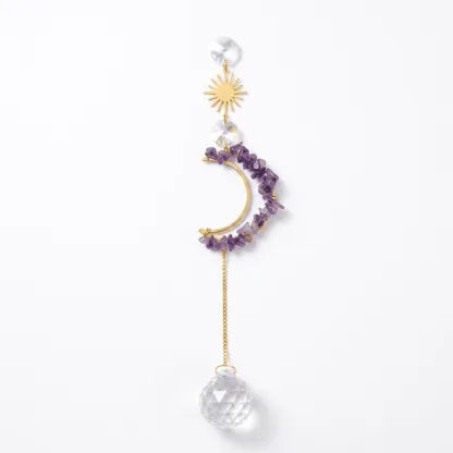 Amethyst Amethyst Crystal Sun Catcher – Inner Peace, Spiritual Wisdom & Positive Energy