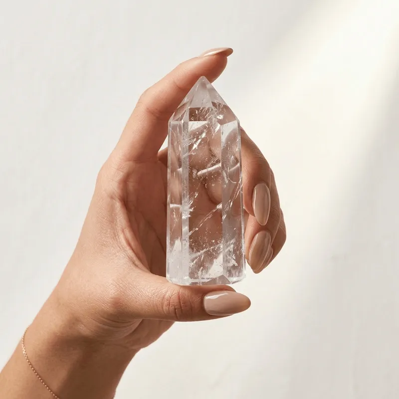 Clear Quartz Crystal Point for Mental Clarity & Energy Purification