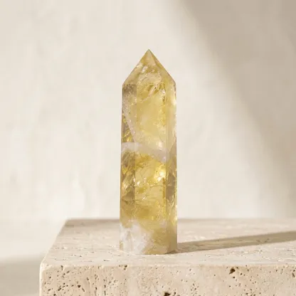 Citrine Crystal Point – Attract Wealth, Boost Confidence & Manifest Abundance