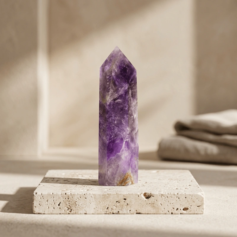 Dreamy Amethyst Crystal Point for Inner Peace & Spiritual Clarity