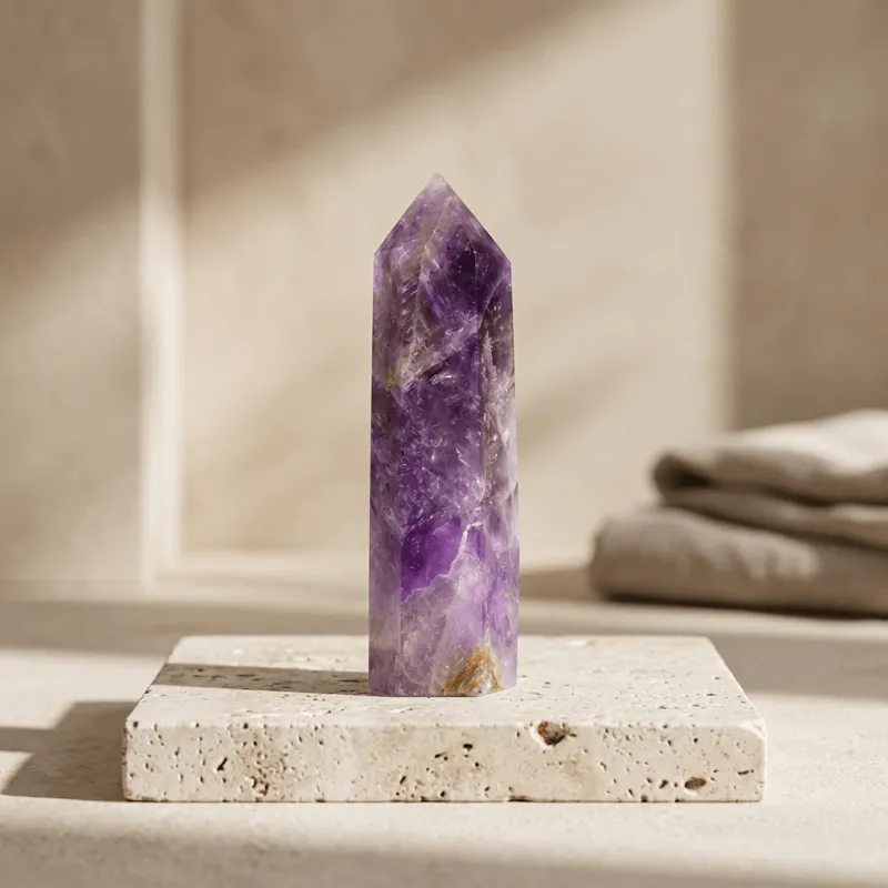 Dreamy Amethyst Crystal Point for Inner Peace & Spiritual Clarity