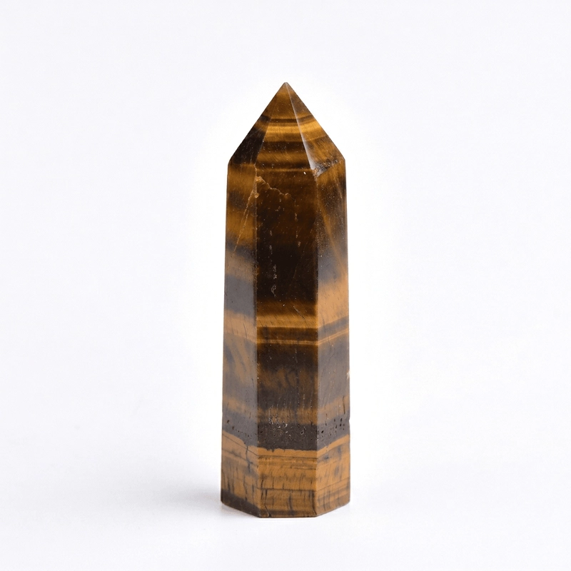 Tiger's Eye Crystal Point – Courage, Confidence & Prosperity
