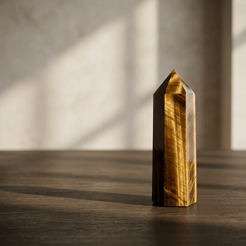 Tiger's Eye Crystal Point – Courage, Confidence & Prosperity