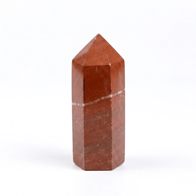 Red Jasper Crystal Point for Vitality & Grounding Energy