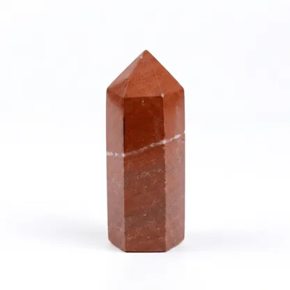 Red Jasper Crystal Point for Vitality & Grounding Energy