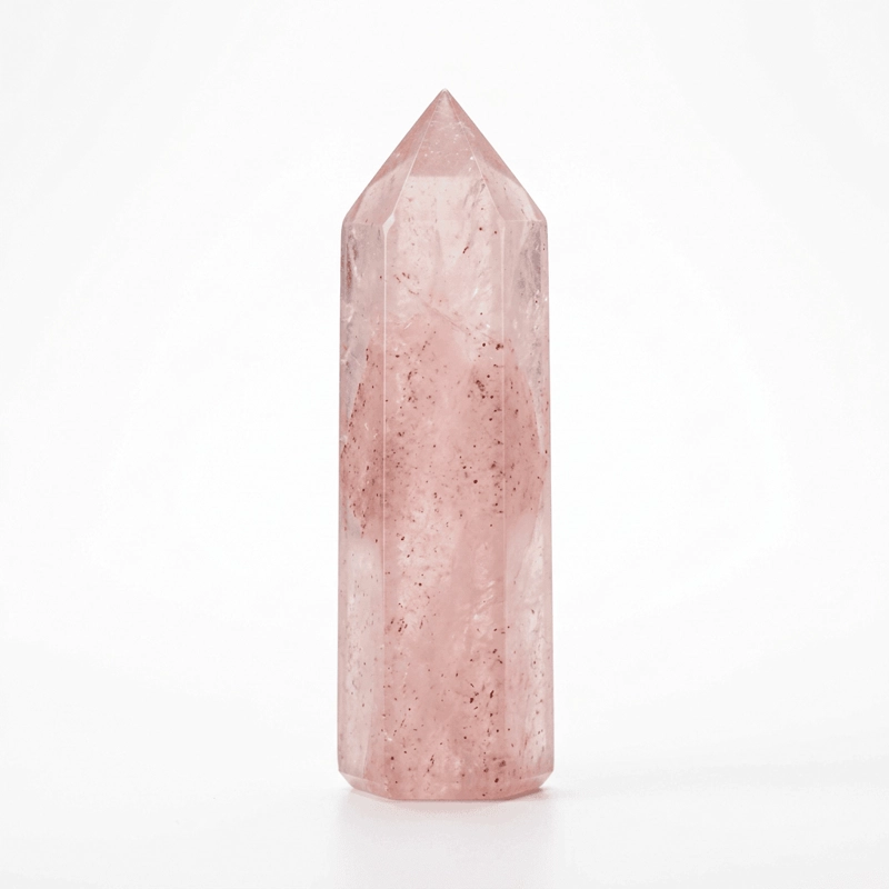 Strawberry Quartz Crystal Point – Attracting Love, Enhancing Harmony & Positive Energy
