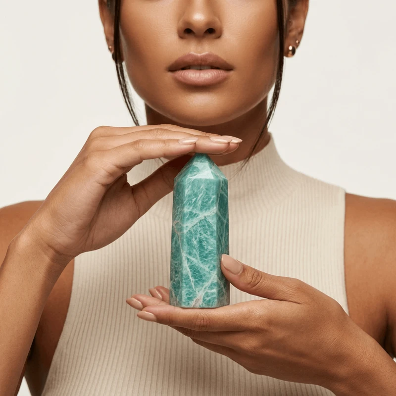 Amazonite Crystal Tower for Confidence & Positive Communication