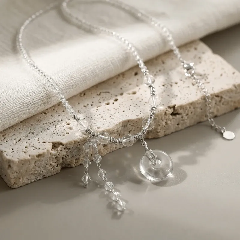 Clear Quartz Necklace – Inner Peace, Protection & Positive Energy