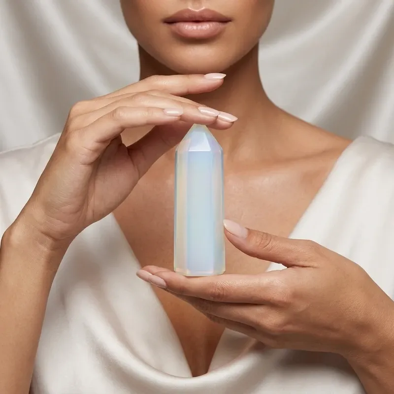 Opal Crystal Point – Inspiring Creativity, Emotional Balance & Hope