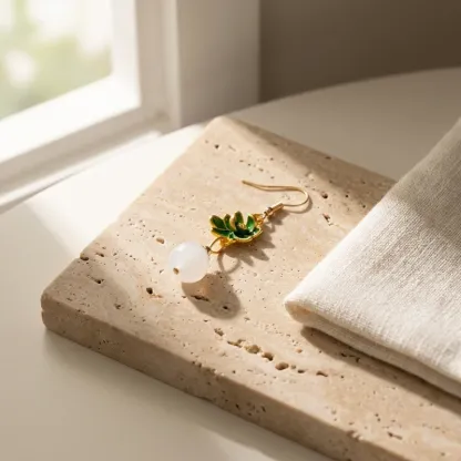 White Chalcedony Earrings – Inner Peace, Protection & Serenity