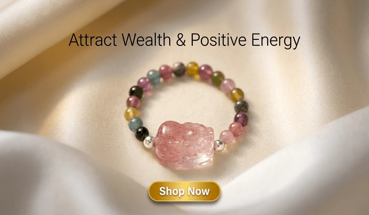 Rainbow Tourmaline Pixiu Stretch Ring for wealth and luck - Premium crystal gemstone jewelry for positive energy and prosperity