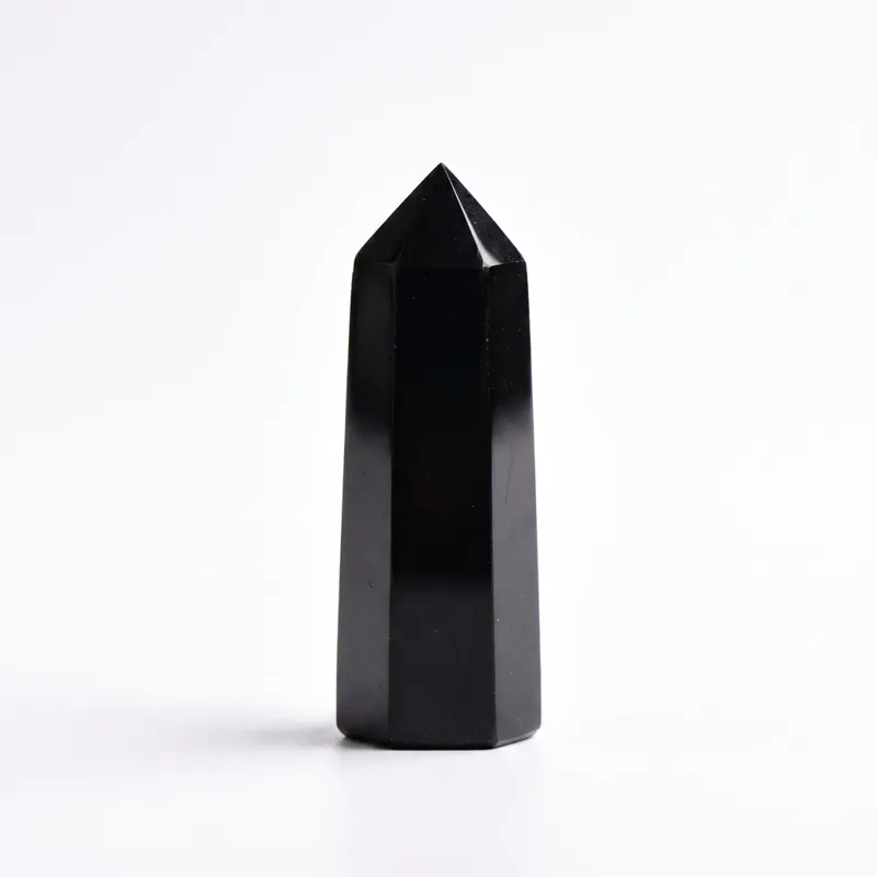 Obsidian Crystal Column – Protection, Vitality & Emotional Calm